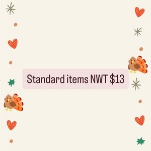 standard items new with tags